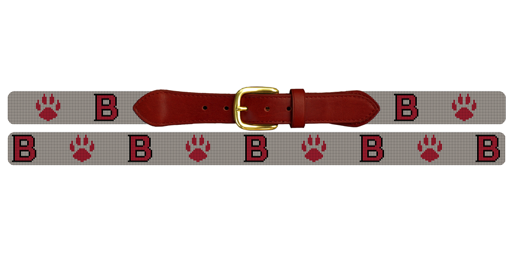 Bates College Bobcats Needlepoint Belt