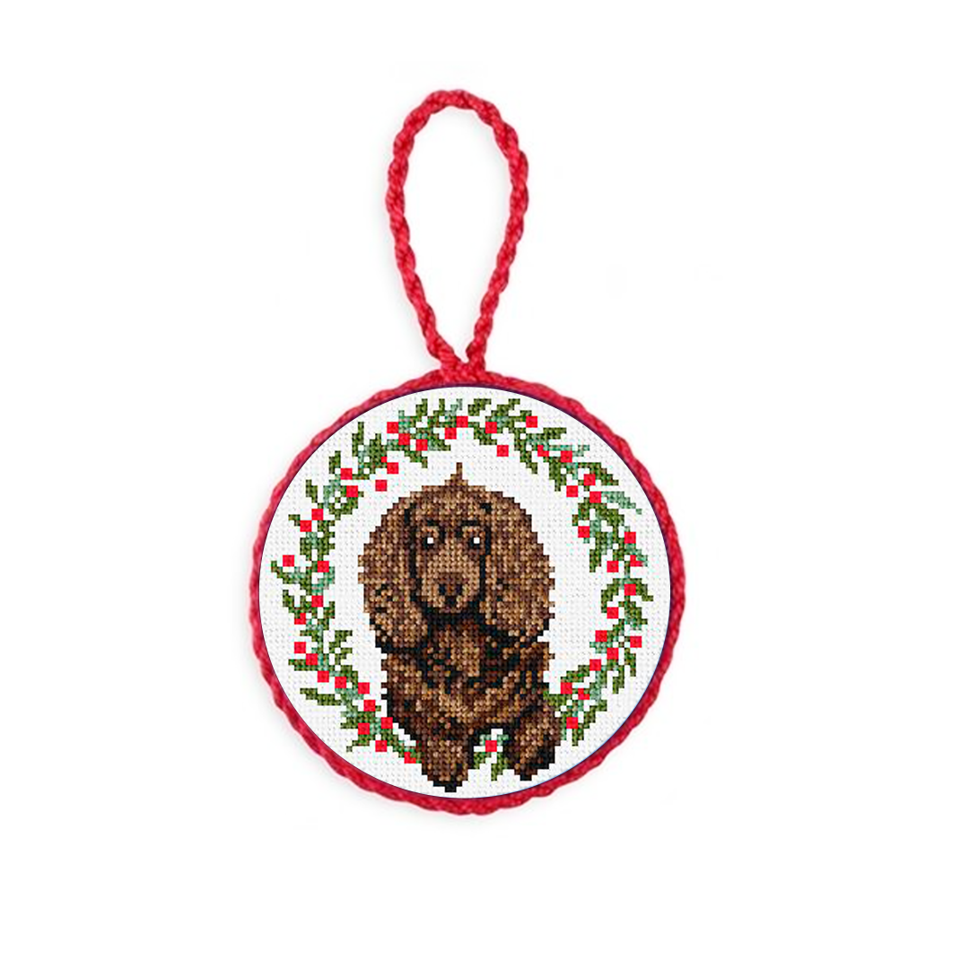 Boykin Spaniel Rescue Christmas Needlepoint Ornament 2022