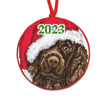 Boykin Spaniel Rescue Needlepoint Christmas Ornament 2023
