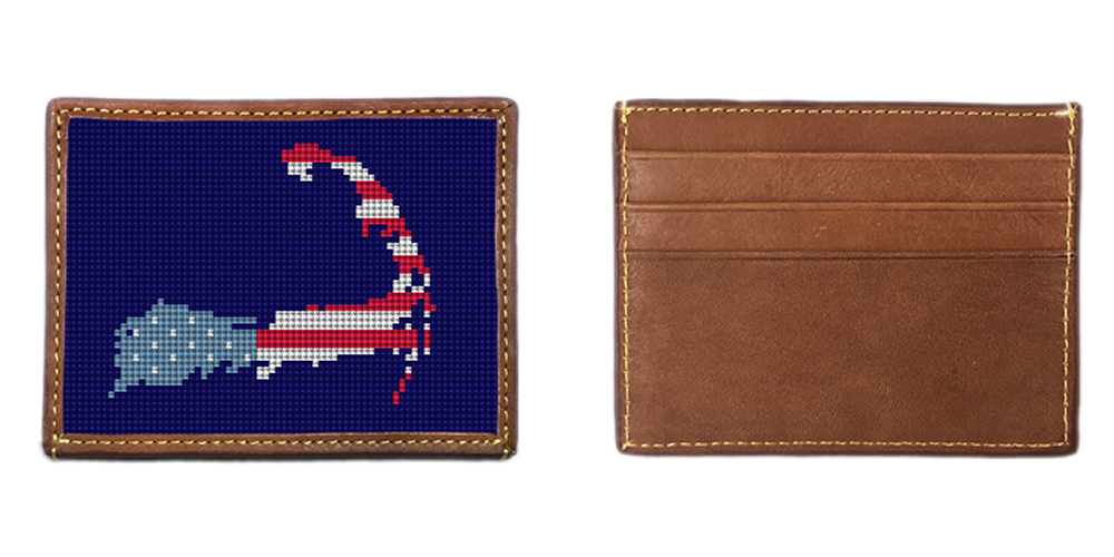 Cape Cod Needlepoint Card Wallet