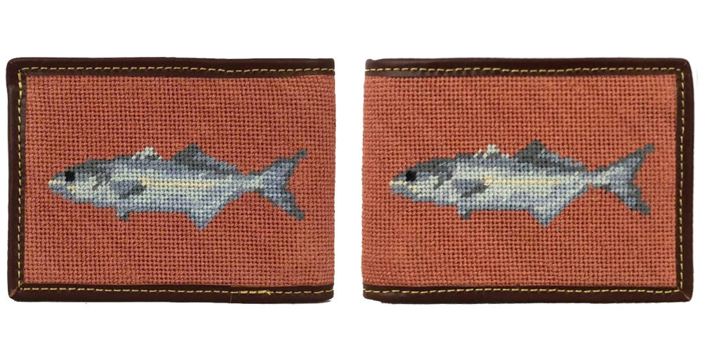 Fish Needlepoint Wallet