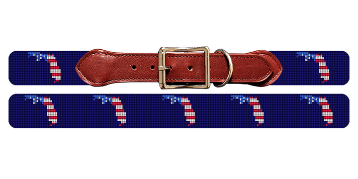 Florida State Needlepoint Dog Collar