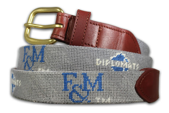 Franklin and Marshall College Personalized Needlepoint Belt