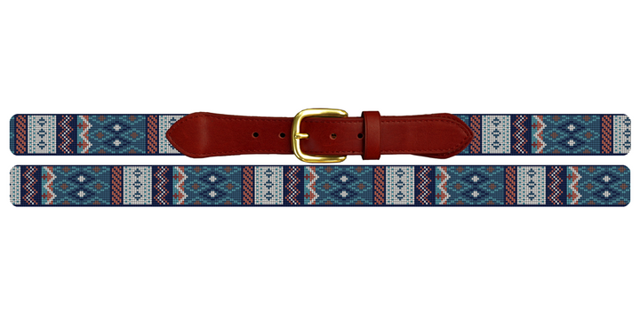 Geometric Needlepoint Belt