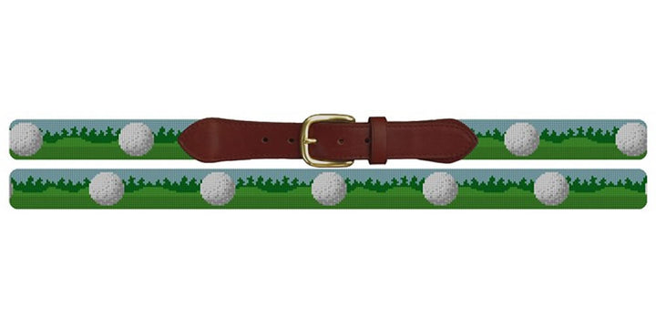 Golf Ball Needlepoint Belt
