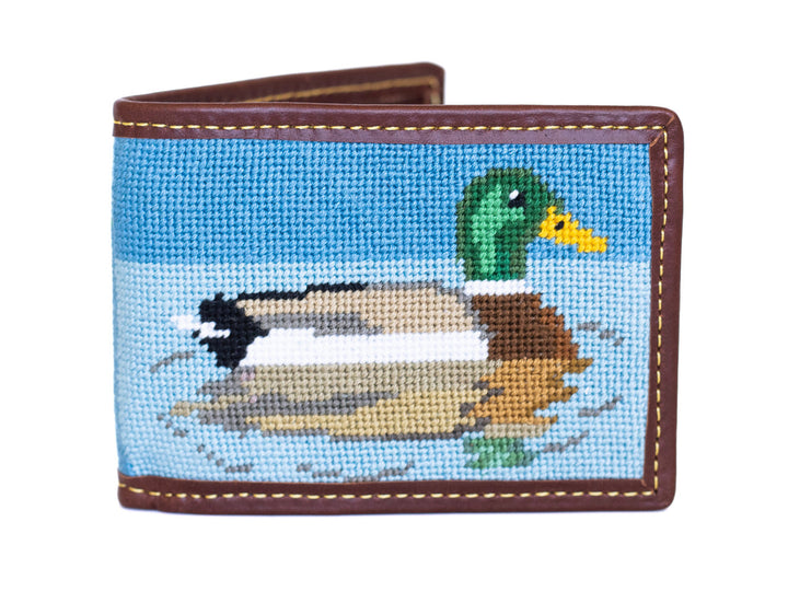 Mallard Hunting Needlepoint Wallet