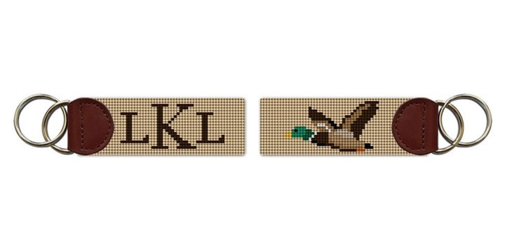 Mallard Needlepoint Key Fob