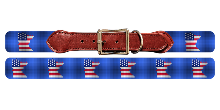 Minnesota State Needlepoint Dog Collar