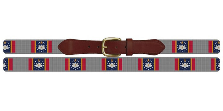 Mississippi Flag Needlepoint Belt