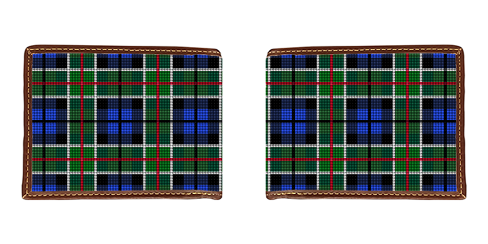 Perfectly Plaid Needlepoint Wallet