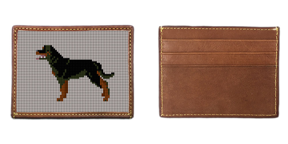 Rottweiler Needlepoint Card Wallet