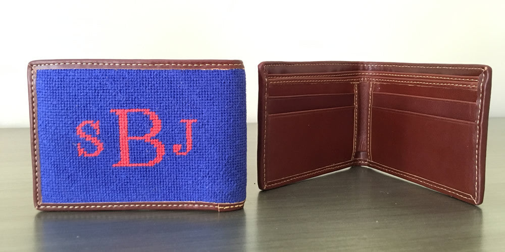 Brewster Custom Needlepoint Wallet