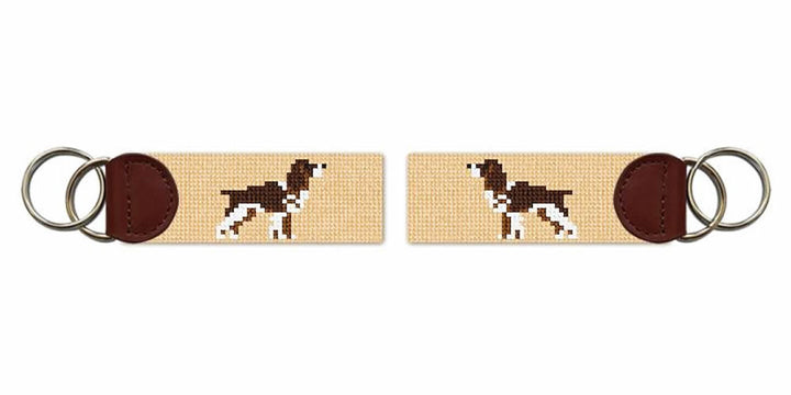 Springer Spaniel Needlepoint Key Fob