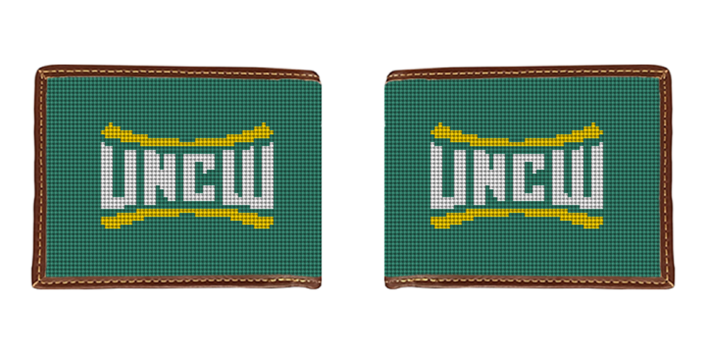 University of North Carolina Wilmington Needlepoint Wallet