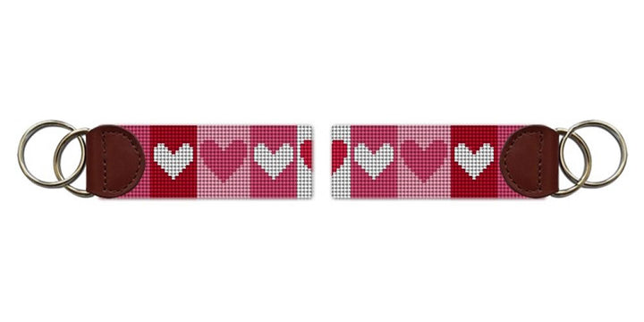 Valentine Needlepoint Key Fob