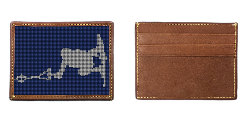 Wakeboard Needlepoint Card Wallet