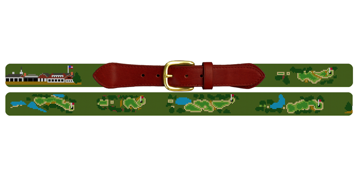 Westhampton Golf Course Needlepoint Belt