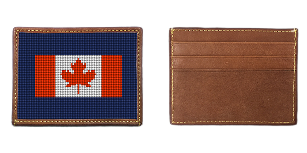 Your Favorite Flag Needlepoint Card Wallet