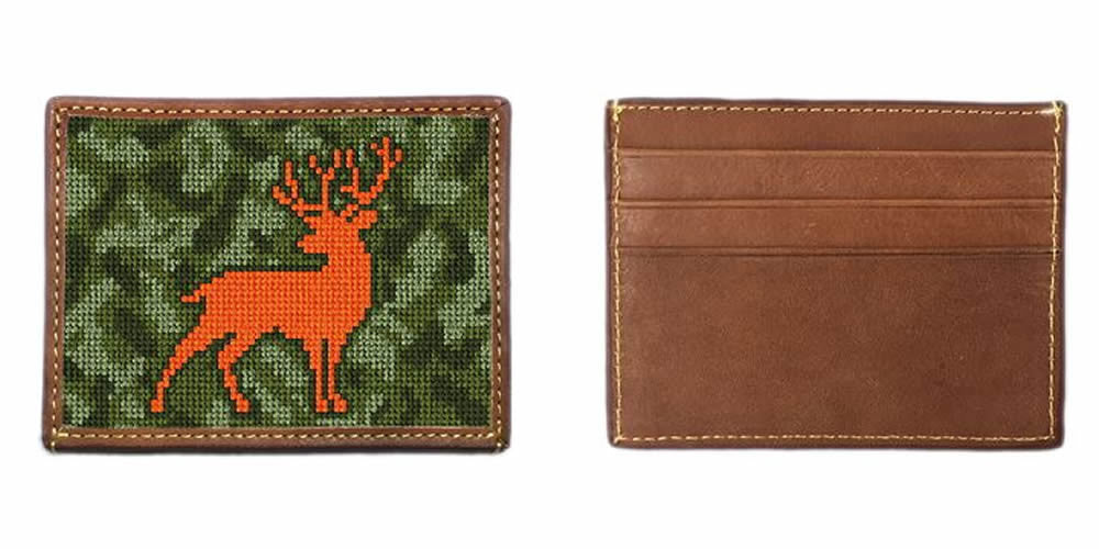 Hunters Camouflage Needlepoint Card Wallet