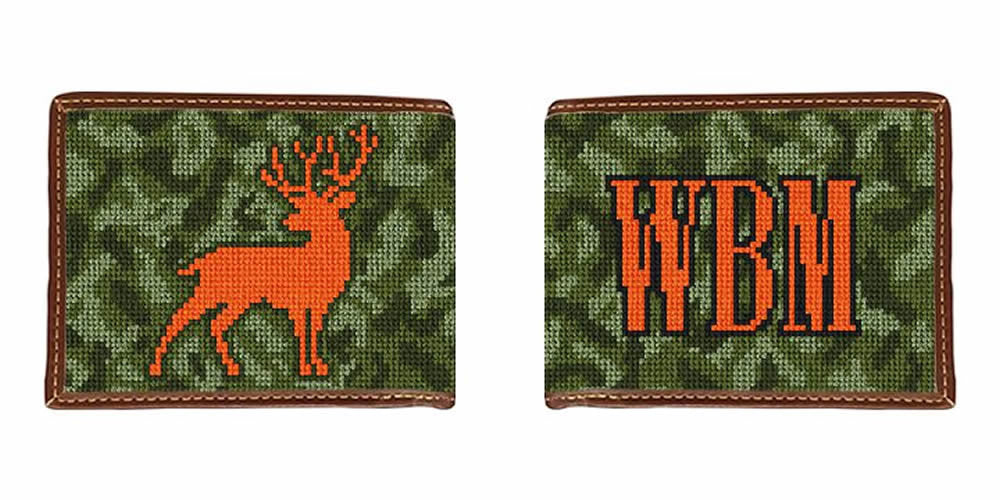 Hunters Camouflage Needlepoint Wallet