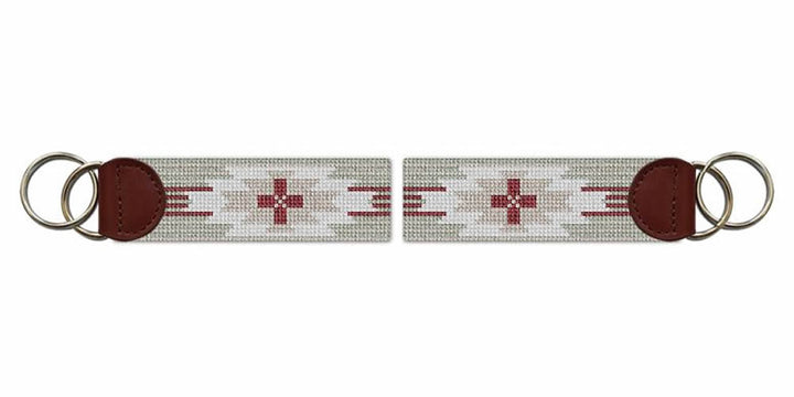 Spirit Line Garnet Needlepoint Key Fob