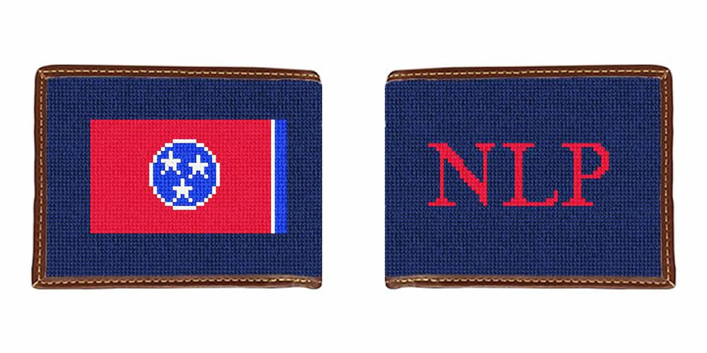Tennessee Flag Needlepoint Wallet